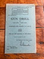 WO2 Brits Gun Drill voorschrift 6 Pdr Kanon artillerie 1944, Verzenden, Engeland, Landmacht