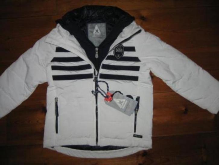 Gaastra nieuw warme winter/ ski jas 104 (IR)  wit blauw Tom, Kinderen en Baby's, Kinderkleding | Maat 104, Nieuw, Jongen of Meisje