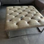 Salontafel 92x92 merk Eichholtz echt leer Japandi style, Huis en Inrichting, Tafels | Salontafels, Zo goed als nieuw, Minder dan 50 cm