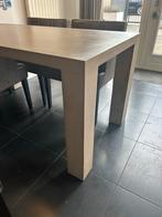 T.e.a.b.-Tafel 160x80 betonstuc + 4 stoelen er gratis bij, Ophalen, Overige materialen, Gebruikt, 50 tot 100 cm
