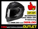 Motorhelm Scorpion EXO 1400 - Zwart - S-56 XL-62, Nieuw met kaartje, Overige merken, Integraalhelm
