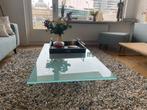 Salontafel van mat glas, Huis en Inrichting, Tafels | Salontafels, 100 tot 150 cm, Design, Minder dan 50 cm, Rechthoekig