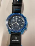 Swatch x Omega Moonswatch Mission To Neptune (replica), Sieraden, Tassen en Uiterlijk, Horloges | Kinderen, Nieuw, Ophalen