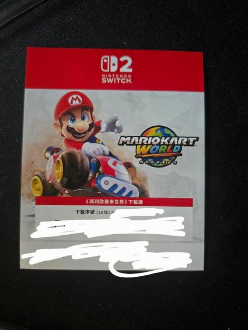 Mario Kart World - code van Hong Kong versie, Spelcomputers en Games, Games | Nintendo Switch, Nieuw, Racen en Vliegen, 3 spelers of meer