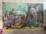 VINTAGE VLOERPUZZEL (SNEEUWWITJE), 2 tot 4 jaar, Gebruikt, Ophalen of Verzenden, Van hout