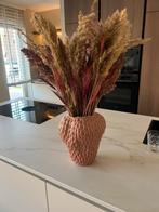 Aardbeien vaas met droogboeket, Ophalen, Overige kleuren, Aardewerk of Porselein, Zo goed als nieuw