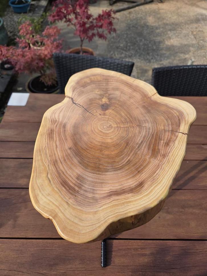 bijzet tafeltje, Huis en Inrichting, Tafels | Bijzettafels, Nieuw, Ovaal, 45 tot 60 cm, Minder dan 55 cm, Hout, Ophalen