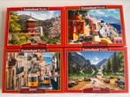 4 Castorland puzzels, Ophalen of Verzenden, 500 t/m 1500 stukjes, Zo goed als nieuw, Legpuzzel