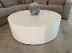 Salontafel rond wit hoogglans, Huis en Inrichting, Ophalen, Rond, 50 tot 100 cm, Zo goed als nieuw