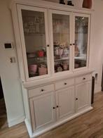 Witte buffetkast met glazen deuren, Antiek en Kunst, Ophalen