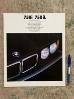 Grote kleuren brochure folder BMW 750i 750iL E32 1987 nieuw!, Ophalen of Verzenden, Zo goed als nieuw, BMW, BMW