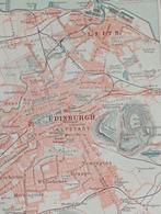 Edinburgh Plattegrond 1895 Litho, Ophalen of Verzenden