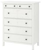 Ikea Hemnes ladekast, wit, Huis en Inrichting, Kasten | Ladekasten, Ophalen, 5 laden of meer, 75 cm of meer, 100 tot 150 cm