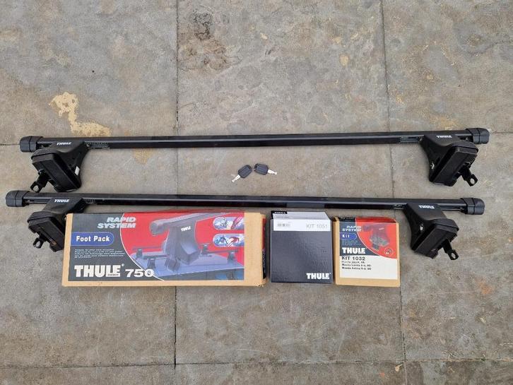 Thule dakdragerset Rapid 750, Auto diversen, Dakdragers, Gebruikt, Ophalen