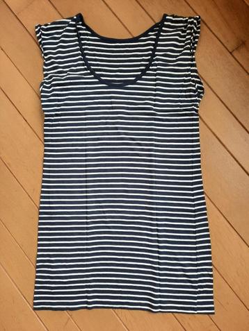 Vero Moda long shirt jurk blauw wit streep maat XL beschikbaar voor biedingen