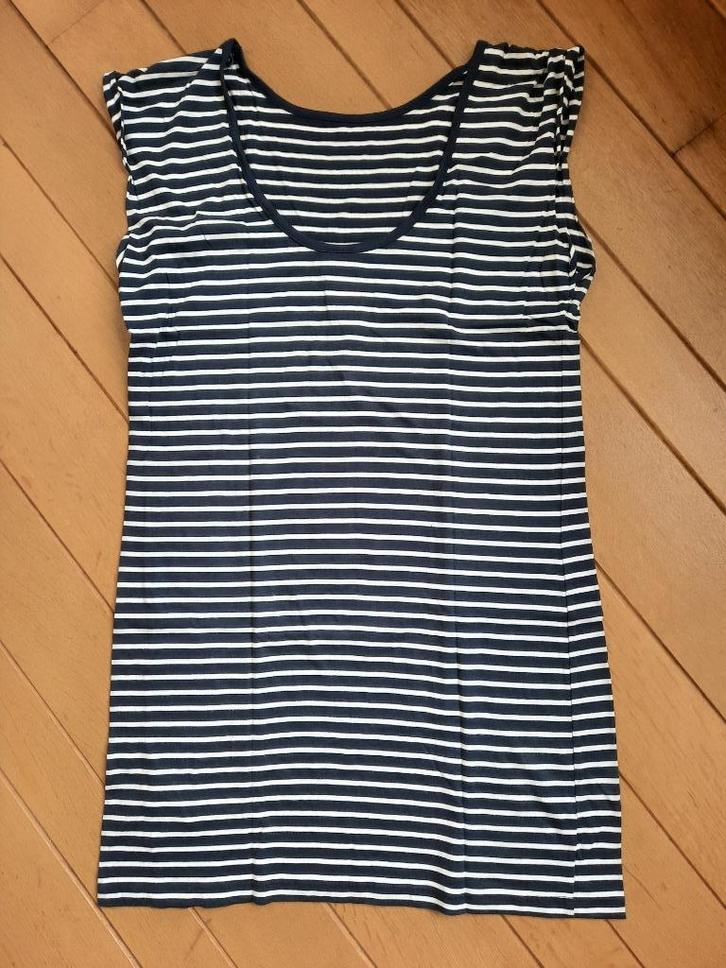 Vero Moda long shirt jurk blauw wit streep maat XL, Kleding | Dames, Jurken, Zo goed als nieuw, Maat 46/48 (XL) of groter, Blauw