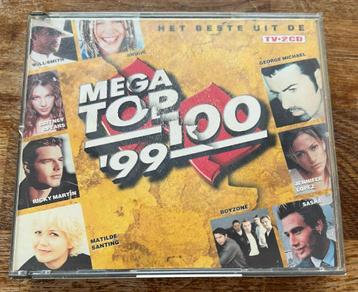 CD Het Beste Uit De Mega Top 100 Van 1999 dubbel CD beschikbaar voor biedingen