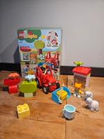 Lego Duplo Tractor met Dieren, Kinderen en Baby's, Speelgoed | Duplo en Lego, Ophalen of Verzenden, Zo goed als nieuw, Complete set