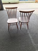 2x prachtige vintage Akerblom stoelen (Zweden), Twee, Gebruikt, Ophalen of Verzenden, Bruin