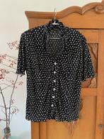 Zwarg met wit balletje blouse Seda fashion 42, Kleding | Dames, Ophalen of Verzenden, Zo goed als nieuw, Maat 42/44 (L), Wit