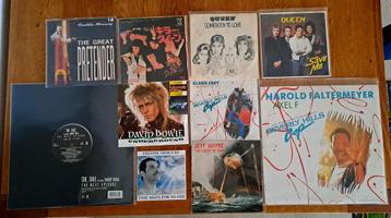 Verschillende (10 ) Vinyl singles 7 en 12 inch + 1 CD Single beschikbaar voor biedingen