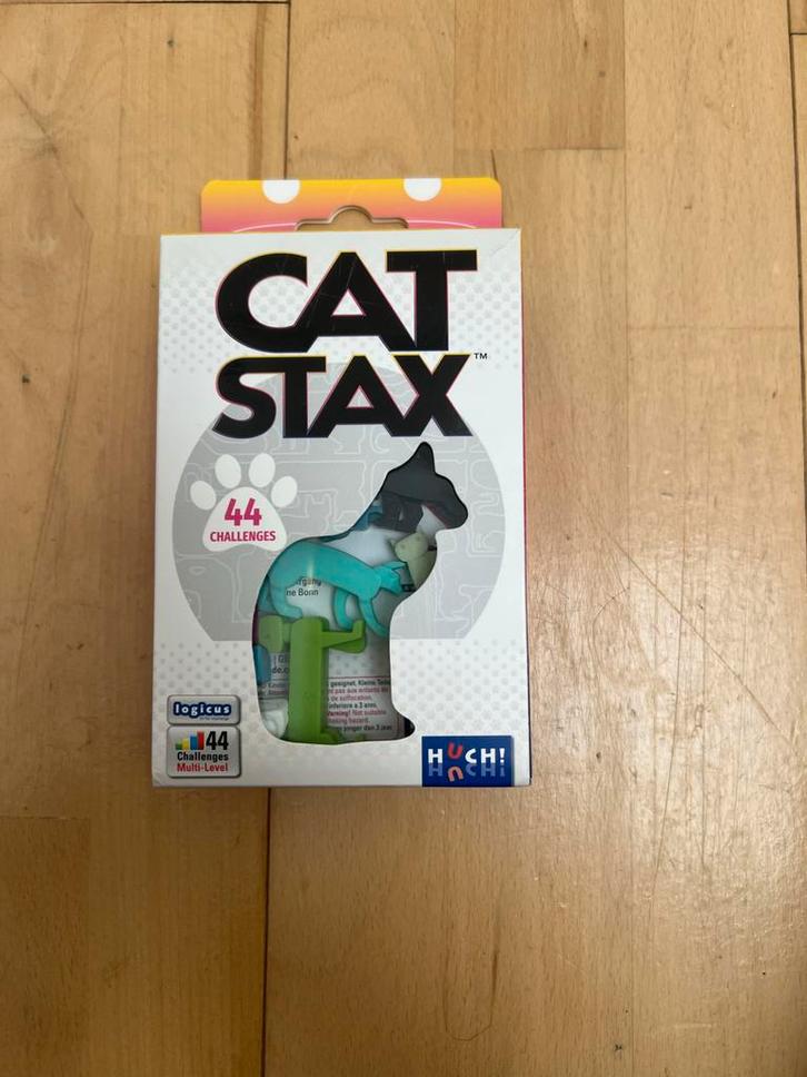 Cat Stax Puzzelspel - Huch!, Kinderen en Baby's, Speelgoed | Kinderpuzzels, Zo goed als nieuw, 6 jaar of ouder, 10 tot 50 stukjes