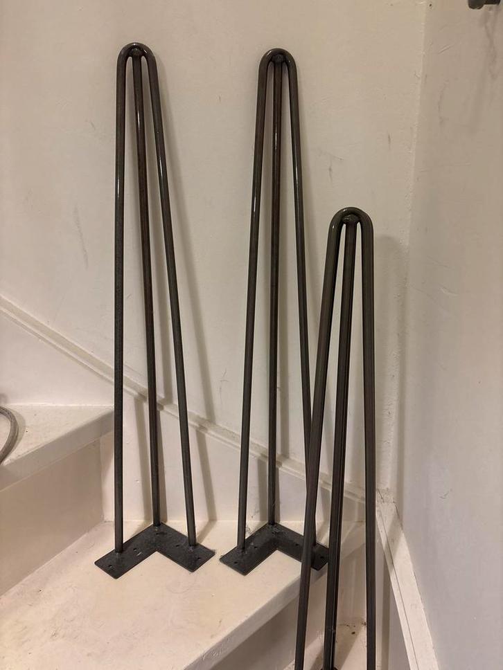 Hairpin Tafelpoot 70cm - Nieuw, Huis en Inrichting, Tafelonderdelen, Nieuw, Tafelpoot, 50 tot 100 cm, Minder dan 50 cm, Rond, Metaal