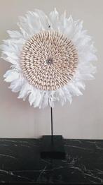 Mooie echte  schelpenketting met veren wit beige, Huis en Inrichting, Nieuw, Ophalen of Verzenden, X, X