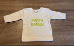 Witte Prénatal Longsleeve met tekst Papa’s Kanjer, Jongetje of Meisje, Ophalen of Verzenden, Zo goed als nieuw, Prenatal