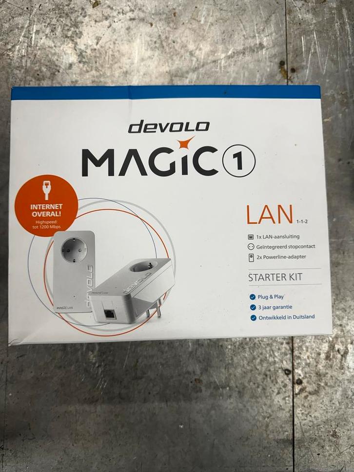 Devolo Magic 1 Powerline Adapters (2 stuks), Computers en Software, Powerlines, Nieuw, Ophalen of Verzenden