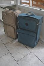 Koffer, 1 stuk, blauw, Gebruikt, Ophalen of Verzenden, 35 tot 45 cm, Wieltjes