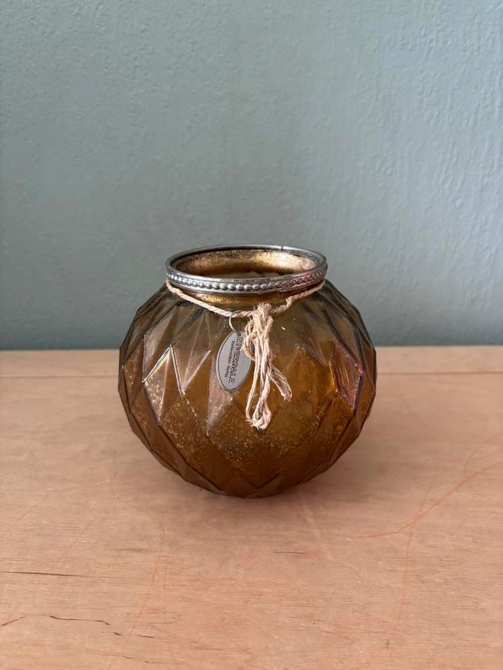 Riverdale sfeerlicht / waxinelichthouder – organisch design, Huis en Inrichting, Woonaccessoires | Kandelaars en Kaarsen, Gebruikt