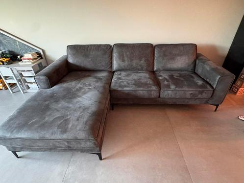Luxe 3-zits bank | Long Chair |, Huis en Inrichting, Banken | Complete zithoeken, Zo goed als nieuw, Stof, Ophalen