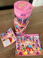 Prinsessenbal puzzel 100 stukjes. In grote koker, Ophalen of Verzenden, Meer dan 50 stukjes, Zo goed als nieuw, 6 jaar of ouder