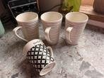4 Dutch Rose Mokken - Verschillende Maten, Ophalen, Keramiek, Zo goed als nieuw, Overige stijlen
