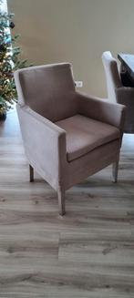 Zgan Landelijk en Sobere eetkamerstoelen., Ophalen, Bruin, Zo goed als nieuw, Stof