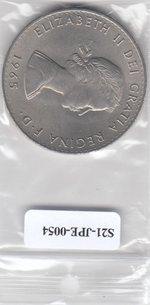 S21-JPE-0054 Verenigd Koninkrijk 1 crown VF 1965 KM910, Postzegels en Munten, Munten | Europa | Niet-Euromunten, Overige landen