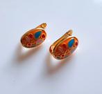 Oorbellen Orange with Colour creool goud, Sieraden, Tassen en Uiterlijk, Oorbellen, Ophalen, Hangers, Nieuw, Oranje