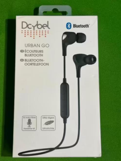 NIEUW! Dcybel urban go koptelefoon zwart draadloos € 5,99, Telecommunicatie, Mobiele telefoons | Oordopjes, Nieuw, In gehoorgang (in-ear)
