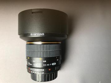 SAMYANG 14 mm. f/2.8 ED AS IF UMC lens voor NIKON camera's