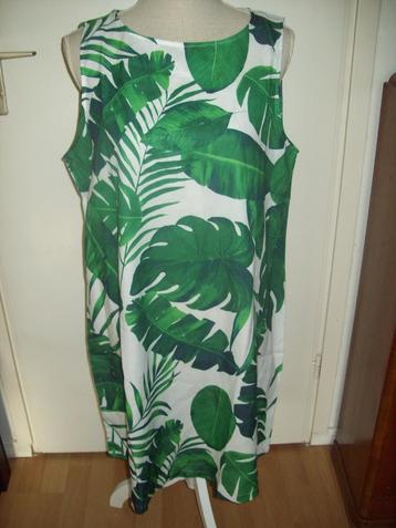 NIEUW! Trendy groene botanische tuniek jurk maat XL 44 46 beschikbaar voor biedingen