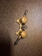 Antieke messing zout en peper strooier set, Antiek en Kunst, Ophalen of Verzenden