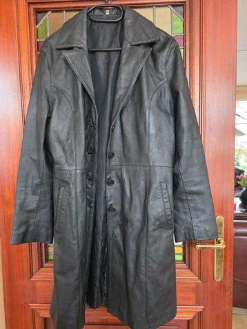 Stoere lederen driekwart jas - XL beschikbaar voor biedingen
