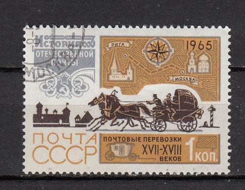 Rusland CCCP 1965 met een postkoets, Postzegels en Munten, Postzegels | Europa | Rusland, Gestempeld, Verzenden
