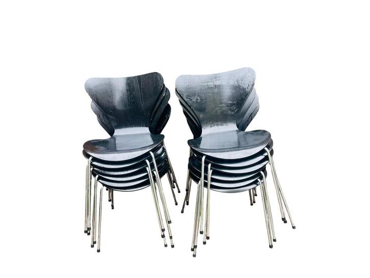 Set van 12 Fritz Hansen vintage vlinderstoelen stoelen 1993, Huis en Inrichting, Stoelen, Gebruikt, Vijf, Zes of meer stoelen