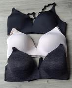 Hema T-shirt BH's 3 stuks zonder beugel, Ophalen of Verzenden, Zwart, BH
