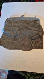 Antiek Alpacca zilveren beugel beurs buidel, Ophalen of Verzenden, Zilver