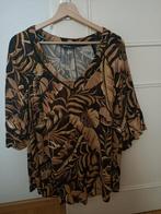 Blouse driekwart mouw Maat 50, Ophalen of Verzenden, Zo goed als nieuw, Bruin, Blouse of Tuniek