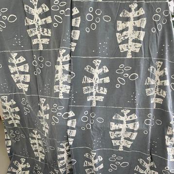 vintage GORDIJNEN retro grijs wit dessin fifties Mid Century beschikbaar voor biedingen