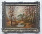 LANDSCHAP>BOOM>VIJVER>BOS>OUD 1950🖌JAN VAN VLAARDINGEN, Antiek en Kunst, Kunst | Schilderijen | Klassiek, Ophalen of Verzenden
